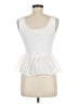 Aqua 100% Nylon White Sleeveless Blouse Size M - photo 2