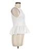 Aqua 100% Nylon White Sleeveless Blouse Size M - photo 4