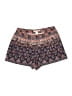 Forever 21 Contemporary 100% Polyester Paisley Blue Shorts Size M - photo 1