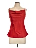 Glam 100% Polyester Red Sleeveless Blouse Size L - photo 1