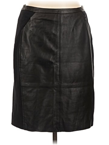 Halogen Leather Skirt (view 1)