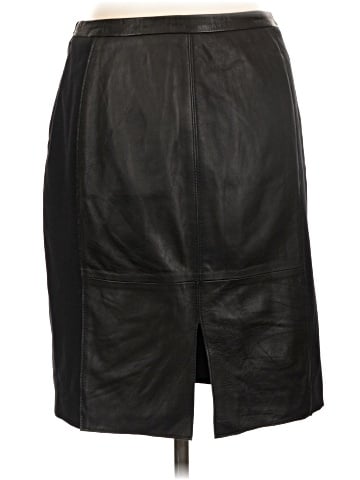 Halogen Leather Skirt (view 2)