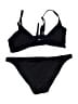 Milly Solid Black Two Piece Swimsuit Size M - photo 1