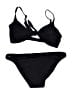 Milly Solid Black Two Piece Swimsuit Size M - photo 2