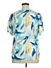 Chico's 100% Linen Blue Short Sleeve Blouse Size XL - photo 2