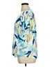 Chico's 100% Linen Blue Short Sleeve Blouse Size XL - photo 5