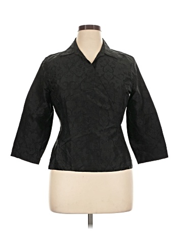 Tess 3/4 Sleeve Silk Top (view 1)