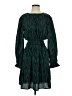 THML 100% Polyester Chevron-herringbone Green Casual Dress Size S - photo 1