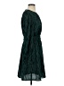 THML 100% Polyester Chevron-herringbone Green Casual Dress Size S - photo 4