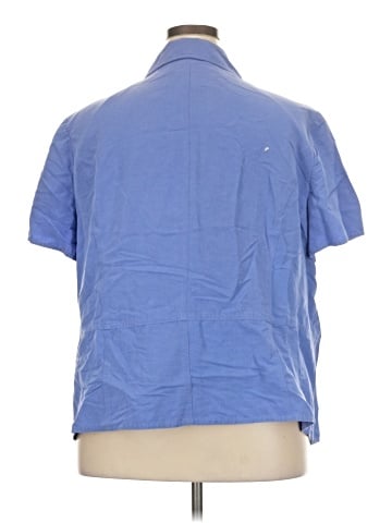 JM Collection Short Sleeve Blouse (view 2)