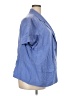 JM Collection Blue Short Sleeve Blouse Size 24W - photo 4