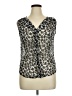 Charlotte Russe Animal Print Silver Sleeveless Blouse Size XL - photo 1