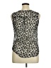 Charlotte Russe Animal Print Silver Sleeveless Blouse Size XL - photo 2