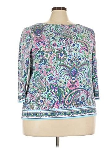 Talbots 3/4 Sleeve T-Shirt (view 1)
