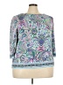 Talbots Paisley Silver 3/4 Sleeve T-Shirt Size 3X - photo 1