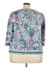 Talbots Paisley Silver 3/4 Sleeve T-Shirt Size 3X - photo 2