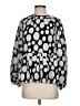 Crosby Polka Dots Silver 3/4 Sleeve Blouse Size XS - photo 1