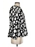 Crosby Polka Dots Silver 3/4 Sleeve Blouse Size XS - photo 4