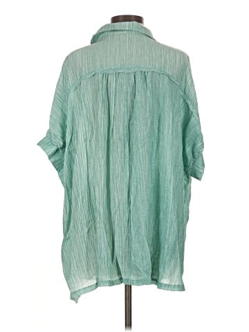 Umgee 3/4 Sleeve Button-Down Shirt (view 2)