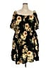 Torrid Floral Black Casual Dress Size 4X Plus (4) - photo 1