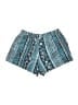 Peruvian Connection 100% Pima Cotton Paisley Blue Shorts Size XS - photo 2