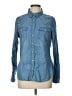 Levi's 100% Cotton Polka Dots Blue Long Sleeve Button-Down Shirt Size L - photo 1