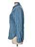 Levi's 100% Cotton Polka Dots Blue Long Sleeve Button-Down Shirt Size L - photo 5