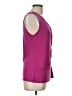 Ellen Tracy Purple Sleeveless Blouse Size L - photo 4