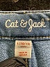 Cat & Jack Solid Blue Jeans Size 10 - 12 - photo 3