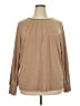 Automet Tan Long Sleeve Blouse Size XXL - photo 1