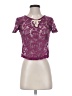 Atmosphere Purple Short Sleeve Top Size EU 36 / US 6 - photo 1