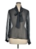 Adiva 100% Polyester Gray Long Sleeve Blouse Size XL - photo 1