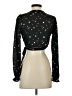 Altar'd State 100% Polyester Stars Black Long Sleeve Blouse Size XS - photo 2