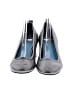 Lanvin 100% Leather Metallic Silver Heels Size EU 37 - photo 2