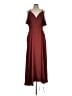 Nine West 100% Polyester Burgundy Cocktail Dress Size L - photo 1
