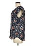 Daniel Rainn 100% Polyester Floral Blue Short Sleeve Blouse Size 8 - photo 5