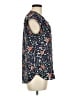 Daniel Rainn 100% Polyester Floral Blue Short Sleeve Blouse Size 8 - photo 4