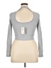 Elodie Silver Long Sleeve Top Size XL - photo 2