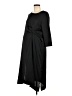 Hatch 100% Polyester Solid Black Casual Dress Size Med Maternity - photo 1