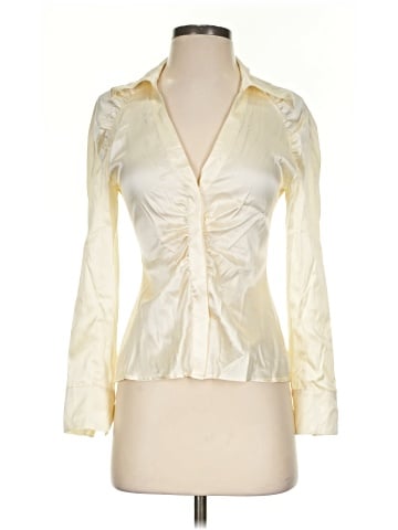 Intermix Long Sleeve Silk Top (view 1)