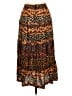 Assorted Brands 100% Rayon Animal Print Brown Casual Skirt Size 8 - photo 2