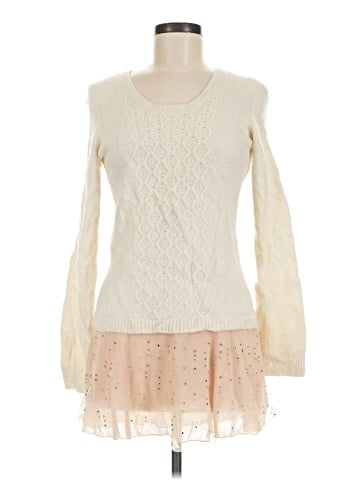 Knitted & Knotted Pullover Sweater (view 1)