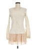 Knitted & Knotted Ivory Pullover Sweater Size M - photo 1