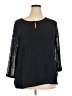 Van Heusen 100% Polyester Black 3/4 Sleeve Blouse Size XXL - photo 1