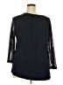 Van Heusen 100% Polyester Black 3/4 Sleeve Blouse Size XXL - photo 2
