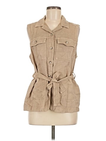 Nicole Miller New York Sleeveless Button-Down Shirt (view 1)