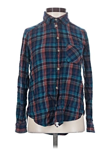 American Eagle Outfitters Long Sleeve Button-Down Shirt (view 1)