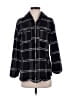 Divided by H&M 100% Cotton Plaid Black Jacket Size 4 - photo 1