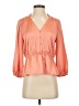 J.Crew 100% Polyester Orange 3/4 Sleeve Blouse Size 4 (petite) - photo 1