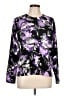 Karen Scott Floral Purple Pullover Sweater Size L - photo 1